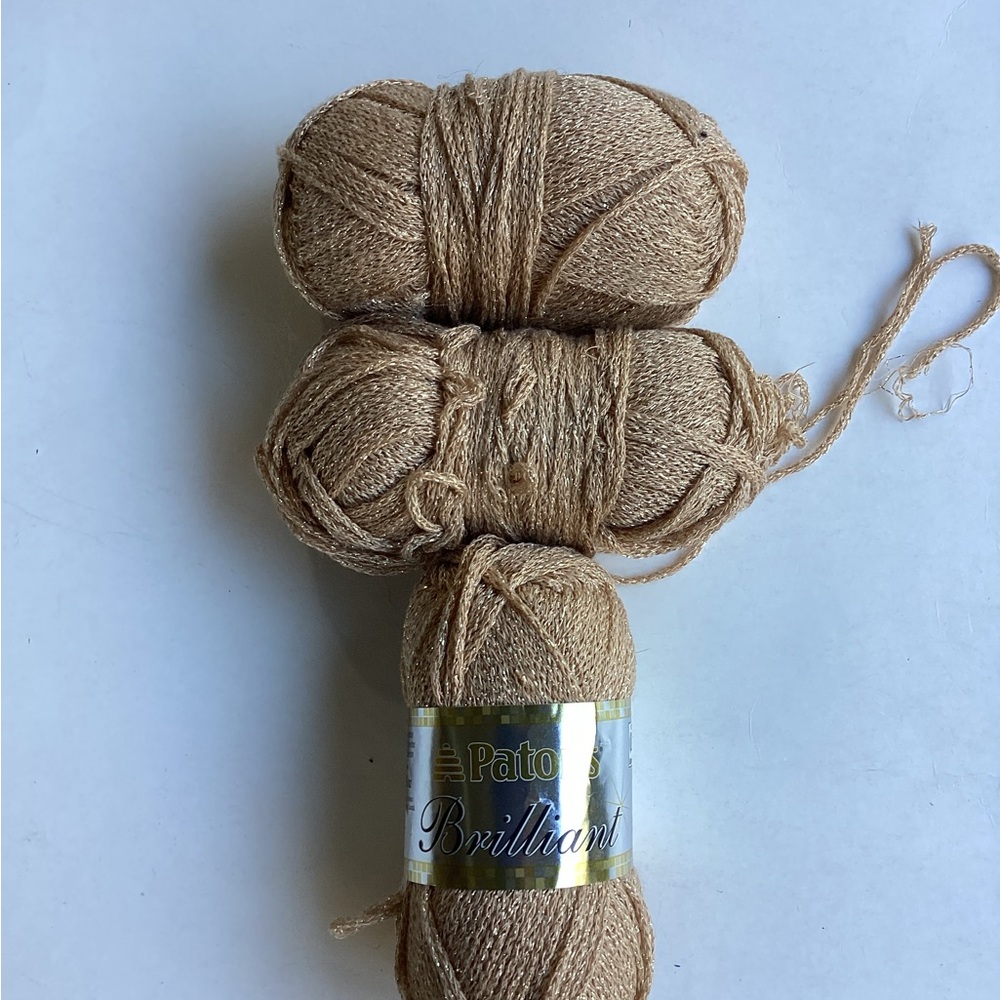Patons Brilliant Yarn Gold Glow Acrylic Metallic